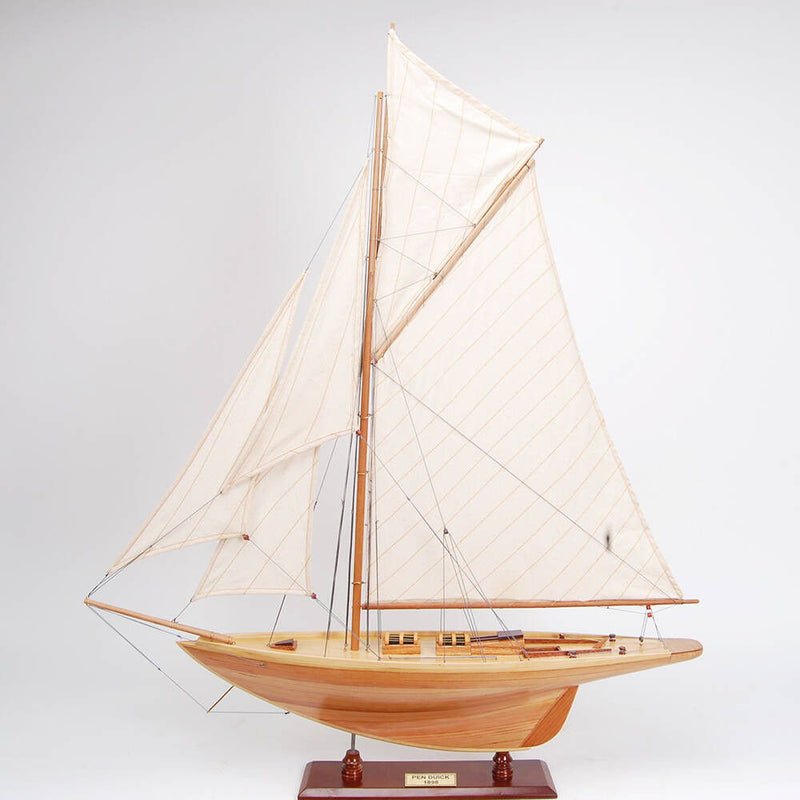 Hand Painted Model Boat (624665) - Light Brown