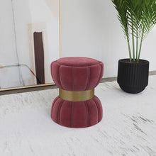 Load image into Gallery viewer, Inez - Round Upholstered Ottoman

