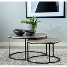 Load image into Gallery viewer, Hanover - 2 Piece Round Nesting Coffee Tables - Gray
