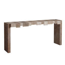 Load image into Gallery viewer, Modern Rustic Table With Sculpted Block Design
