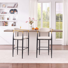 Load image into Gallery viewer, Upholstered Bar Stool With Ergonomic Design (Set of 2)
