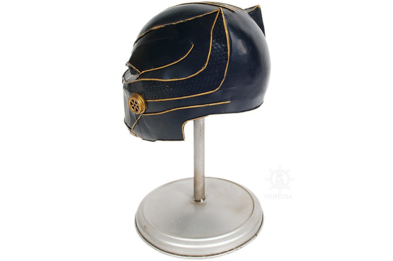 Panther Helmet Sculpture - Black