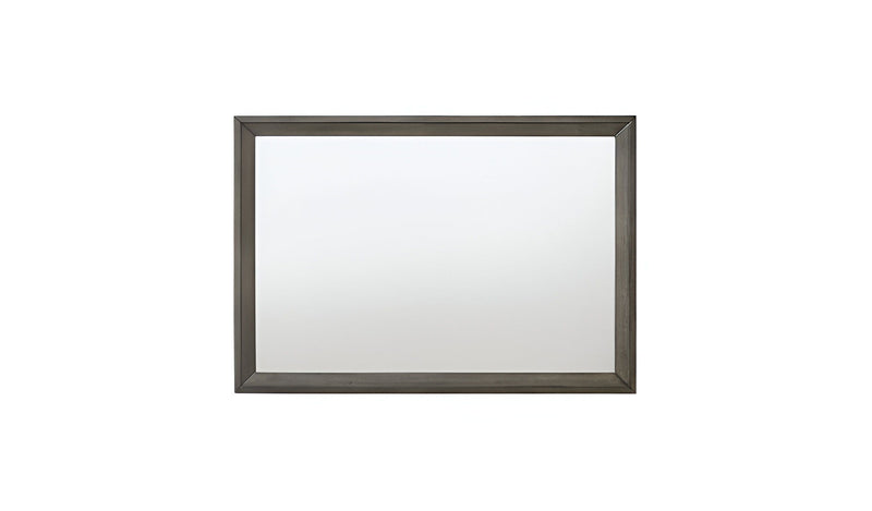 32" Framed Mounted Dresser Mirror - Gray