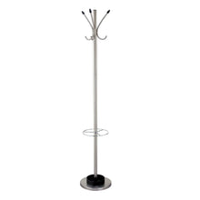 Load image into Gallery viewer, Brushed Steel Stand Coat Rack - Pearl Silver
