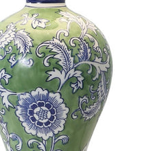 Load image into Gallery viewer, Urn Table Lamp With Empire Shade - Green / Gold / White
