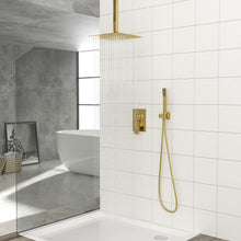 Load image into Gallery viewer, Dual Shower Head System With Ceiling Mount And Rough In Valve
