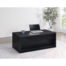 Load image into Gallery viewer, Canyon - Lift Top Table With Dual Drawers Storage Solution - Black
