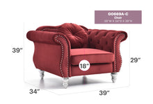 Load image into Gallery viewer, Chic Transitional Flared Arm Chair
