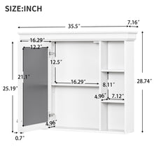 Load image into Gallery viewer, Wall Mounted Bathroom Storage Cabinet With Mirror Door
