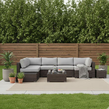 Load image into Gallery viewer, Wicker Sectional Seating Group With Plush Cushions
