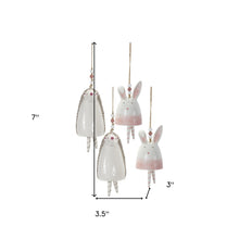 Load image into Gallery viewer, Hedgehog Model Bell Tabletop Sculpture (Set of 4) - Pink / White
