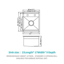 Load image into Gallery viewer, Modern Undermount Bar Sink With Folding Faucet
