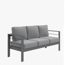 Load image into Gallery viewer, All-Weather Patio Sofa With Cushions, 3 Seat Outdoor Couch
