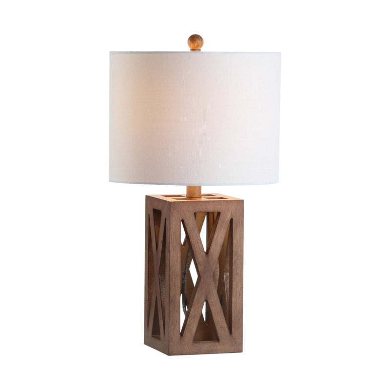 Table Lamps LED With Drum Shades (Set of 2) - Brown