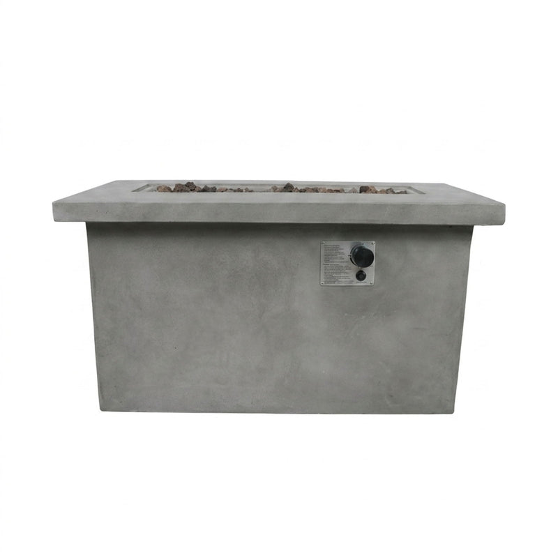 Propane / Natural Gas Outdoor Fire Pit Table - Gray