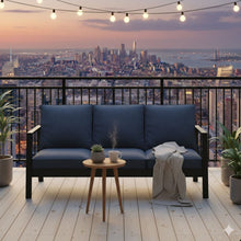 Load image into Gallery viewer, 3 Seat All-Weather Patio Sofa With Cushions
