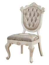 Load image into Gallery viewer, Tufted And Upholstered Faux Leather And Solid Wood Dining Side Chairs (Set of 2) - Pearl / Rose Gold
