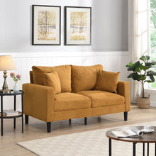Load image into Gallery viewer, Modern Upholstered Loveseat Sofa, High Resilience
