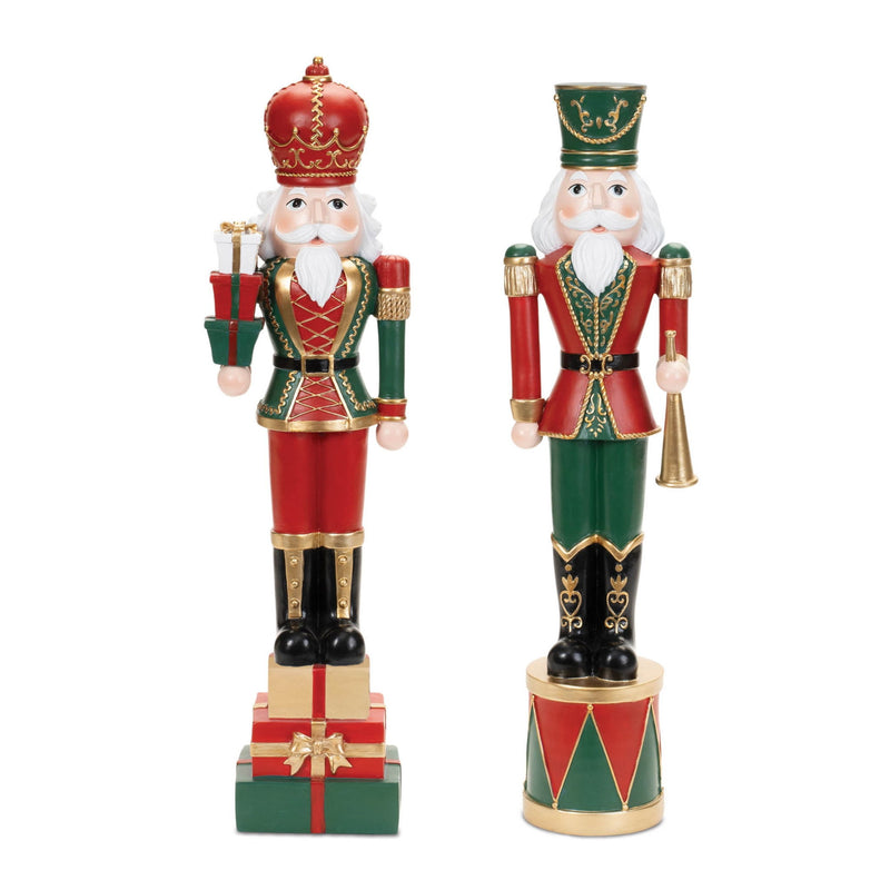 Poly Tabletop Sculpture (Set of 2) - Red / Green / Black