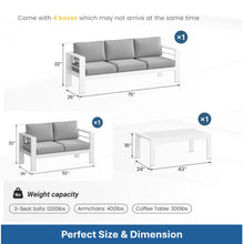 Load image into Gallery viewer, Outdoor Patio Set With All-Weather Thick Cushions
