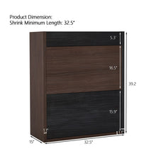 Load image into Gallery viewer, Modern Extendable &amp; Rotating Cabinet With Drawer And Flip Doors For Versatile Storage - Black / Dark Walnut
