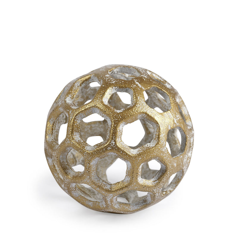 Decorative Orb Tabletop Sculpture (392562) - Gold