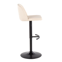 Load image into Gallery viewer, Toriano - Contemporary Adjustable Bar Stool With Rounded T Footrest (Set of 2)

