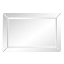 Load image into Gallery viewer, 36" Glass Framed Accent Mirror - Pearl Silver
