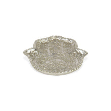 Load image into Gallery viewer, 6" Cast Iron Handmade Hamsa Trinket Tray - Silver
