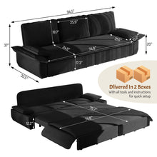 Load image into Gallery viewer, King Size Pull Out Sofa Bed, 3 In 1 Convertible Multifunctional
