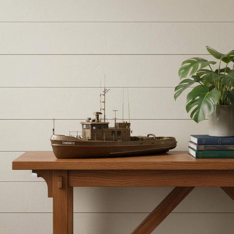 Hand Painted Model Boat (624544) - Bronze