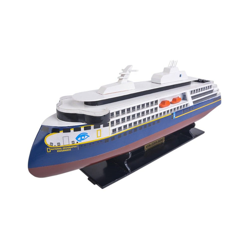 Hand Painted Model Boat (624253) - White / Blue