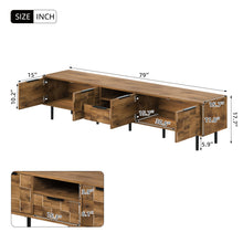 Load image into Gallery viewer, TV Stand, L Shaped Handle Entertainment Console With Storage - Natural
