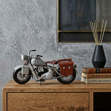 Load image into Gallery viewer, Hand Painted Decorative Motorcycle - Gray
