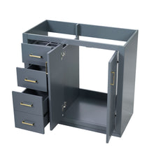 Load image into Gallery viewer, Retro Style Bathroom Vanity, 3 Drawers &amp; Soft Closing Doors
