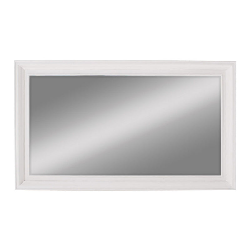 28" Rectangle Wall Mounted Full Length Hanging Mirror - White