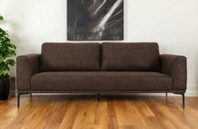 Load image into Gallery viewer, Sofa With Black Legs - Brown
