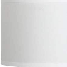 Load image into Gallery viewer, 19" Bedside Table Lamp With White Drum Shade - Silver
