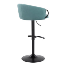 Load image into Gallery viewer, Claire - Contemporary Adjustable Barstool With Swivel With Rounded T Footrest (Set of 2)
