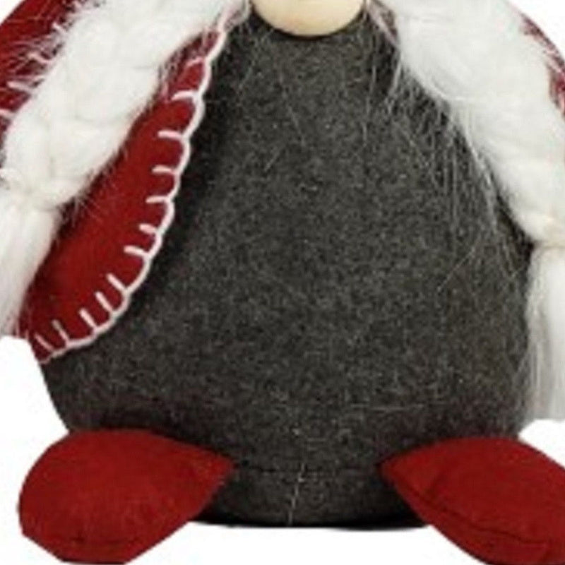 Fabric Christmas Santa Standing Gnome (527550) - Red / Gray / White