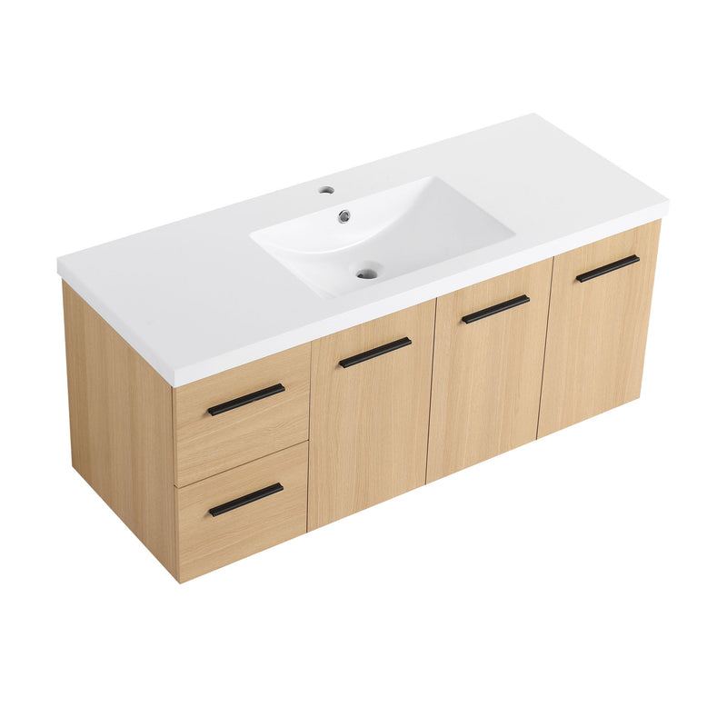Floating Bathroom Vanity With Sink, Modular Cabinet