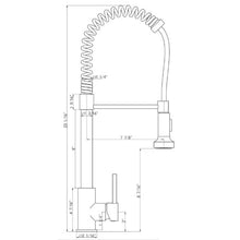 Load image into Gallery viewer, Modern Single Handle Spring High Arc Kitchen Faucet With Water Filter System
