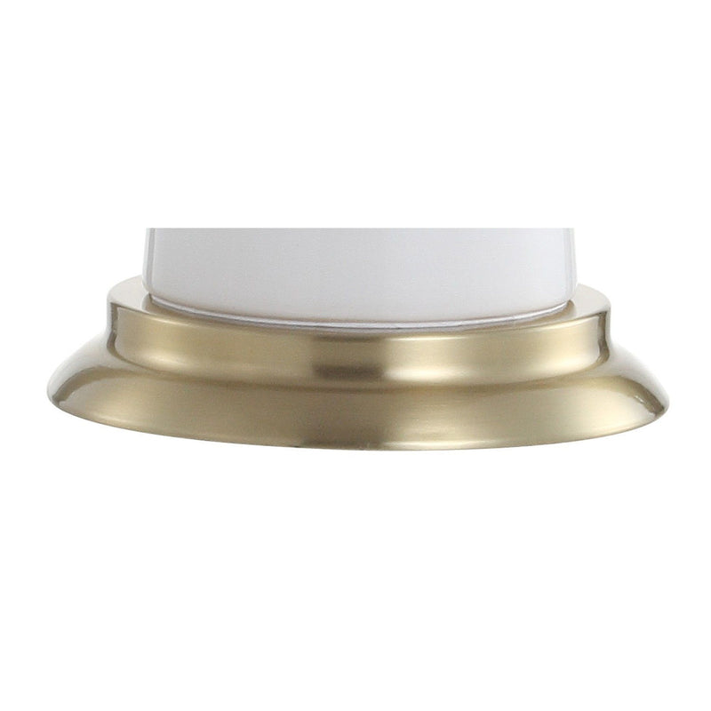 29" Novelty Table Lamp LED With Globe Shade - White