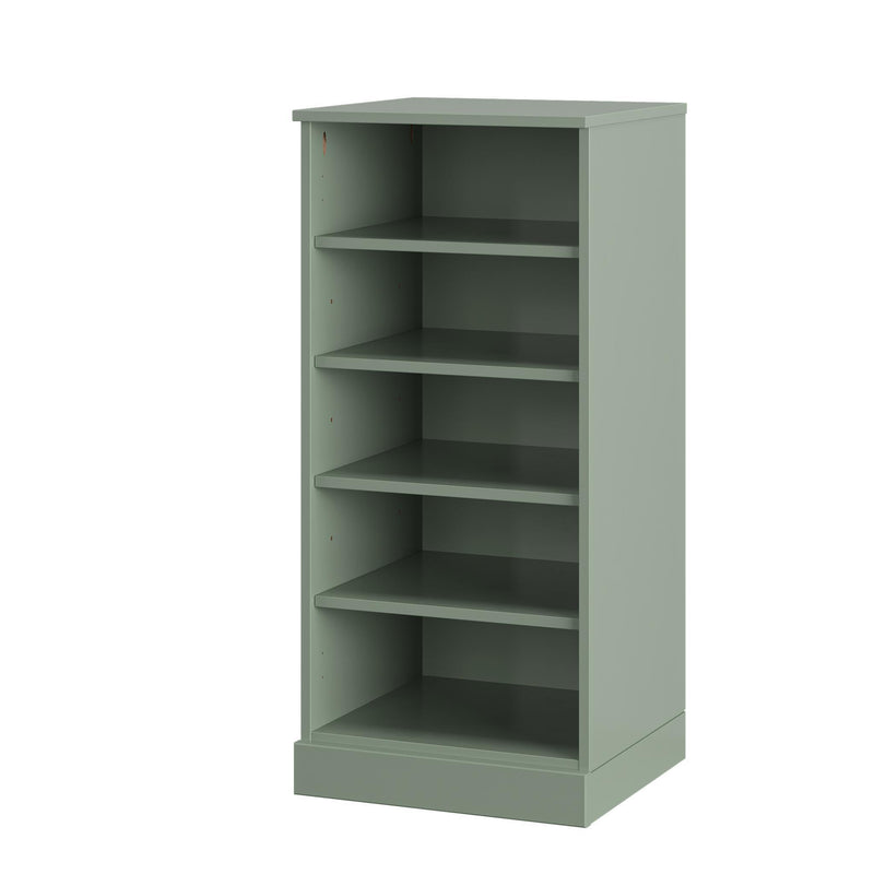 Ten Pair Solid Woodshoe Storage Cabinet (752049) - Sage