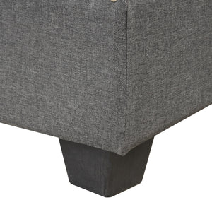 104.5" Reversible Sectional Sofa Space Saving with Storage Ottoman Rivet Ornament L-shape Couch for Small or Large Space Dorm Apartment,Gray(old SG000405AAA)