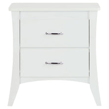 Load image into Gallery viewer, 25" Two Drawers Nightstand - White
