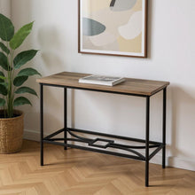 Load image into Gallery viewer, Console Table With Storage - Taupe And Black
