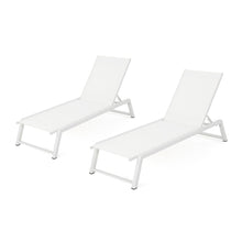 Load image into Gallery viewer, Myers - Modern Chaise Lounge Set With Adjustable Mesh Back
