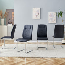 Load image into Gallery viewer, Modern Dining Chairs With Padded Seat, Metal Legs
