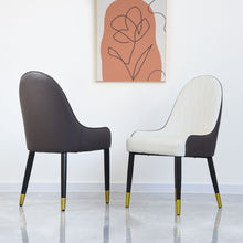 Load image into Gallery viewer, Modern Sponge-Filled Dining Chair, Solid Wood Metal Legs, Suitable For Restaurants, Living Rooms And Rooms (Set of 2)

